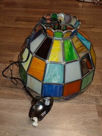Tiffany lustr hand made 40x25cm celá výška 85cm - 7