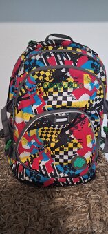 Školský batoh Coocazoo Checkered Bolts Blue - 7