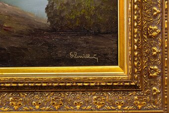 Horské jazero II, K.Schmidbauer, 770 × 680 mm - 7