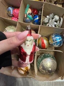 Predám retro sklenené vianočné ozdoby - 7