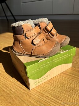 Froddo zimné detské topánky Paix up winter - Dark Brown - 7
