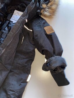 Nordbjørn čierny zimný overal/kombinéza veľkosť 92 - 7