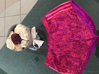 NOVÉ ADIDAS originál fuksia damske kratasy S/M - 7