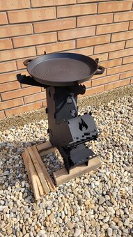 Raketova pec,záhradný gril,rocket stove. - 7