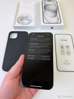 Predám vymením Iphone 15 Plus 128GB Black ako nový - 7