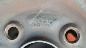 Plechové disky 4,5Jx14, ET45 a pneumatiky 165/70 R14 - 7