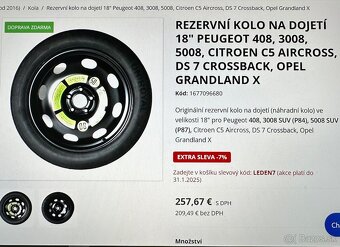 Dojazdové rezervné koleso 18’’ - 7