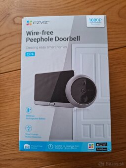 Bezdrôtový dverový hľadáčik s kamerou a WiFi - 7