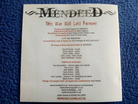 CD Mendeed – This War Will Last Forever 2006  digipack - 7