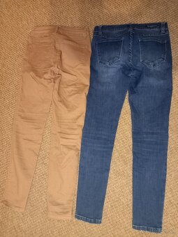 Dievč. rifle, nohavice, elasťáky veľ.XS,S, 164 + bunda - 7