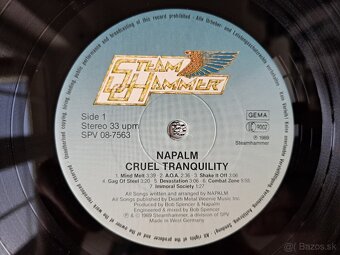 Lp NAPALM  - Cruel Tranquility. - 7