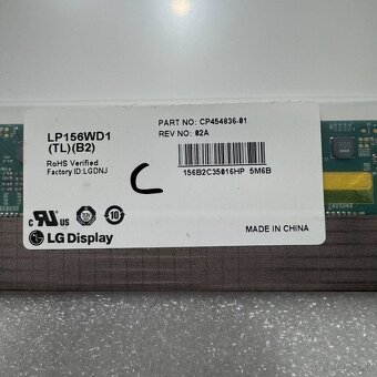 Predám obrazovku do notebooku 15,6" LED display 40pin HD+ C - 7