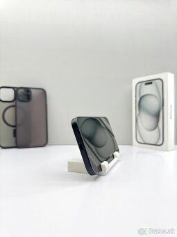 iPhone 15 BLACK 128GB TOP STAV ORIGINÁL+PRÍSLUŠENSTVO - 7