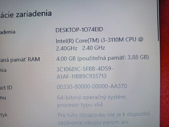 predám ntb HP / Intel core i3 / 4gb ram / ssd disk / HDMI- - 7