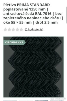 Pletivo PRIMA STANDARD PVC+ZN 1250 mm - 7