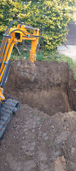 Zemné a výkopove práce, prenájom minibager+minidumper doprav - 7