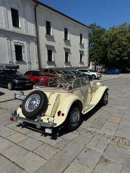 Veterán MG TD – originál z 1952, výborný stav, biele ŠPZ - 7