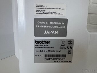 Šijací stroj Brother innov-is F420 výborný šijaci stroj - 7