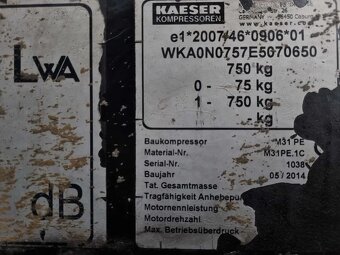 Skrutkový kompresor Kaeser M31 z Nórska 523h ako nový motor - 7