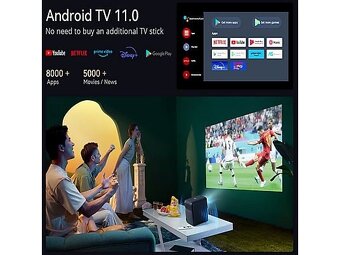Wanbo Mozart 1 Pro – Android TV 11.0, Netflix, 1080P, Google - 7