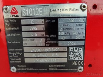 Noznicovy elektricky zdvihák LGMG S1012 - 7