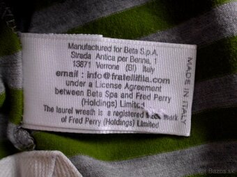 Fred Perry dámske pólo tričko M - 7