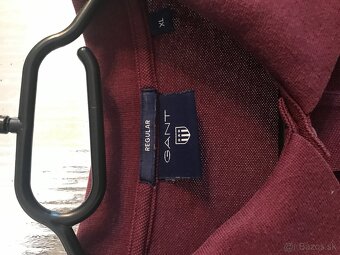 GANT originál bordo pánske polotricko L/XL - 7