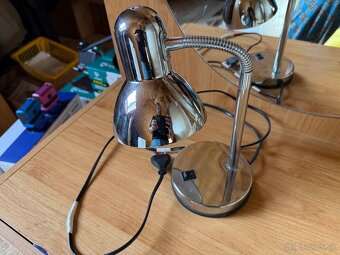 Lampa na stôl kovová, používaná - 7