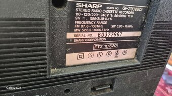 SHARP GF-3939 made in Japan 1983 - 7