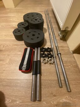 HS Nakladací činkový set Premium 58 kg - 7