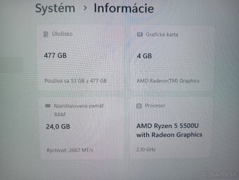 Lenovo Thinkbook 15 / Amd Ryzen 5 / 24gb ram - 7