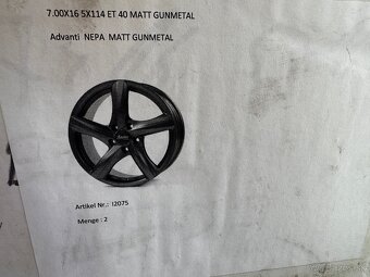 5x114,3 R16 7J ET40 Advanti Nepa Gunmetal Matt - 7