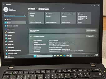Lenovo ThinkPad T460s i5, 8GB, SSD, FHD, LTE, Win11 Pro - 7