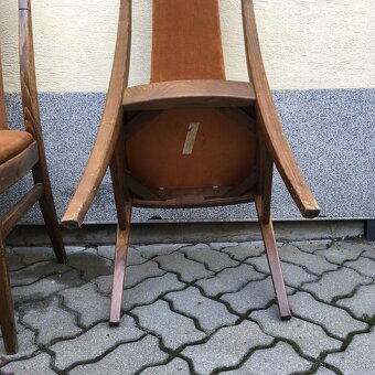 Retro Stolicka TON vysoka 4ks Vintage - 7