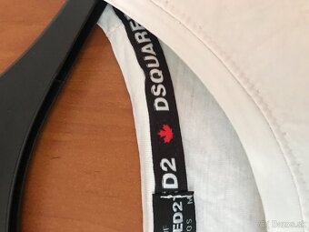 DSQUARED2 white damske tricko M/L - 7