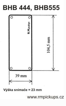 Pasívne snímače RM Pickups - 7