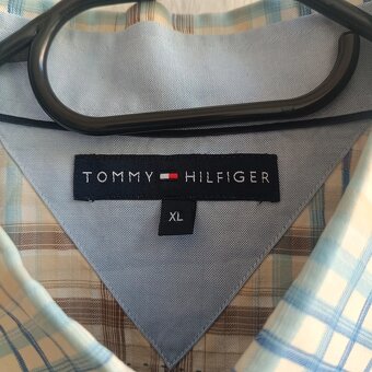 Tommy Hilfiger pruhovaná košeľa s dlhým rukávom kockovaná XL - 7