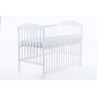 Luxusná biela postieľka (spúšťací bok) viac kusov / typov - 7