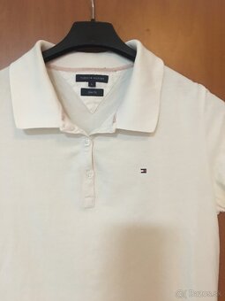 TOMMY HILFIGER originál white damsme tricko L - 7