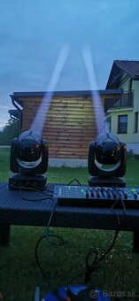 Set 2x 150W Beam hlavy + dmx pult + káble - 7