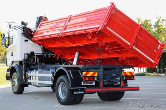 SCANIA R380 / 4X4 TROJSTRANNÝ SKLÁPAČ + HYDRAULICKÁ RUKA - 7