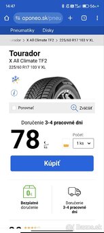 Celoročné pneumatiky Tourador All Climate 225/60 r17 xl - 7