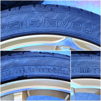 5x100 225 40 18 Dotz Zlaté+Chrom Audi VW Škoda Seat Mercedes - 7