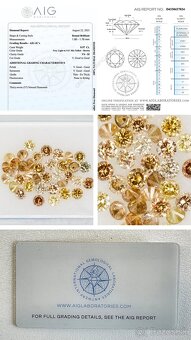 Certifikované balenia diamantov - nerozbalené - pozri foto - 7