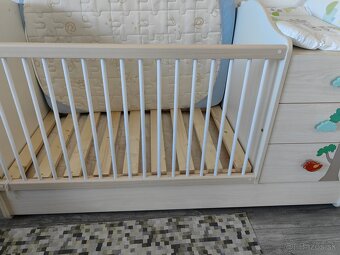 Detská postieľka rastúca masív Cilek + rošt + 2x matrac - 7