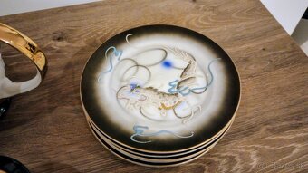 Starožitná porcelánová súprava Japan Dragon ware - 7