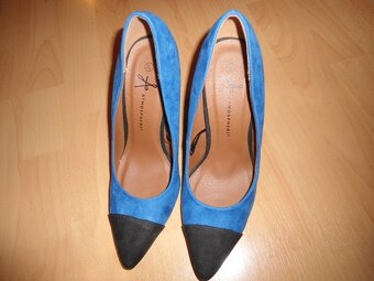 Damske modro-čierne lodicky atmosphere - 7