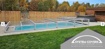 Zastrešenie bazéna, bazénu, 420 x 850 x 80cm - SYSTEM COVERS - 7
