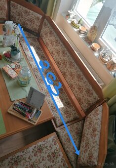 Rohová lavica z masívneho dreva - 7