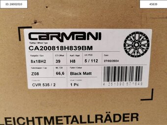 Škoda Superb, Vw Eos alu disky 8J R18 5x112 ET39 1230 - 7